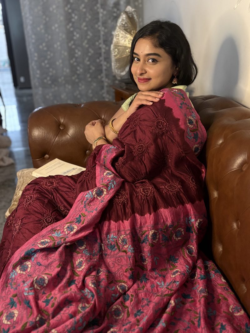 Blooming Maroon Elegance